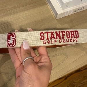 Smathers & Branson Needlepoint Stanford Golf Belt - LIKE NEW! Sz 36